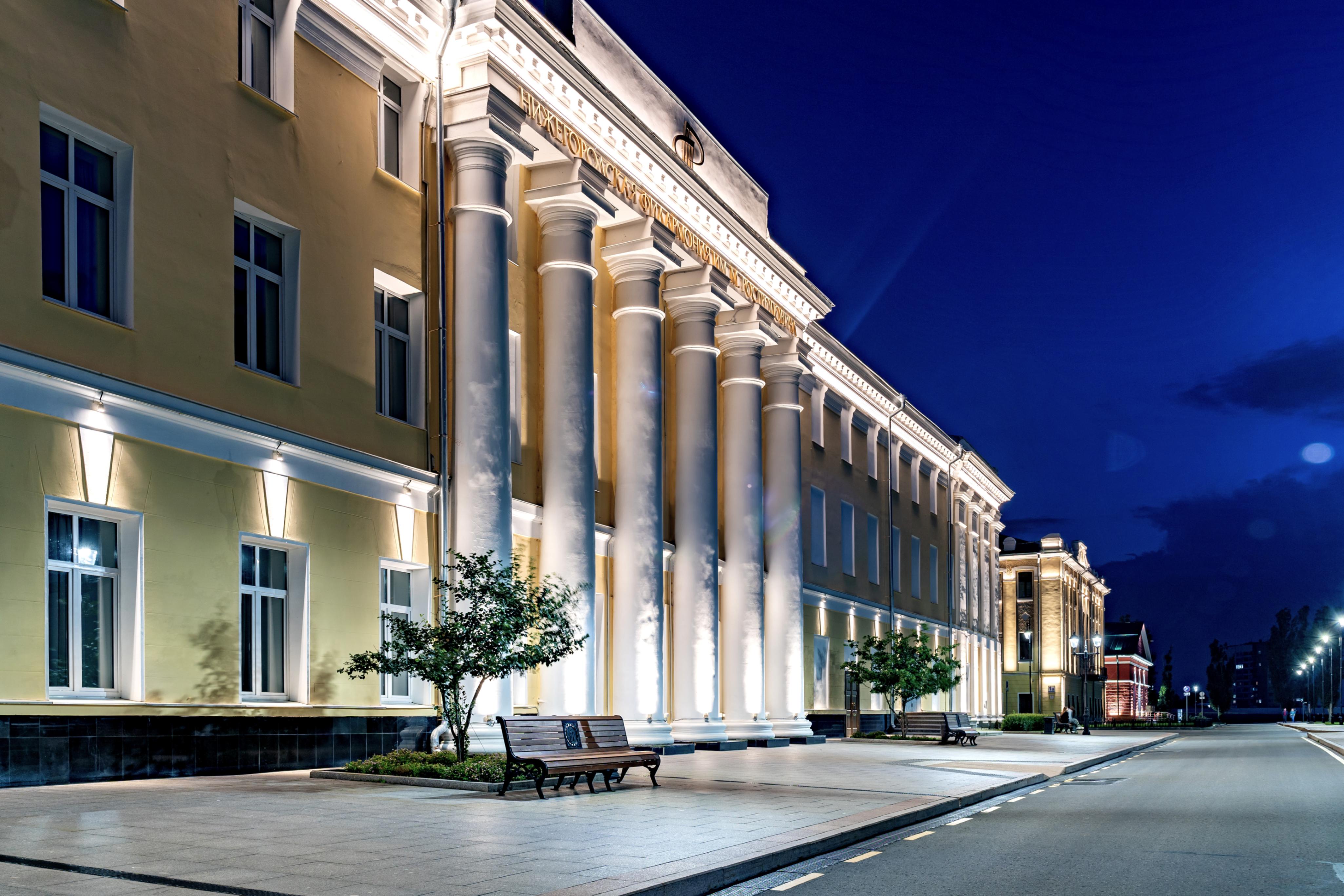 Подсветка Кремля 2 в Нижнем Новгороде Освещение административных зданий