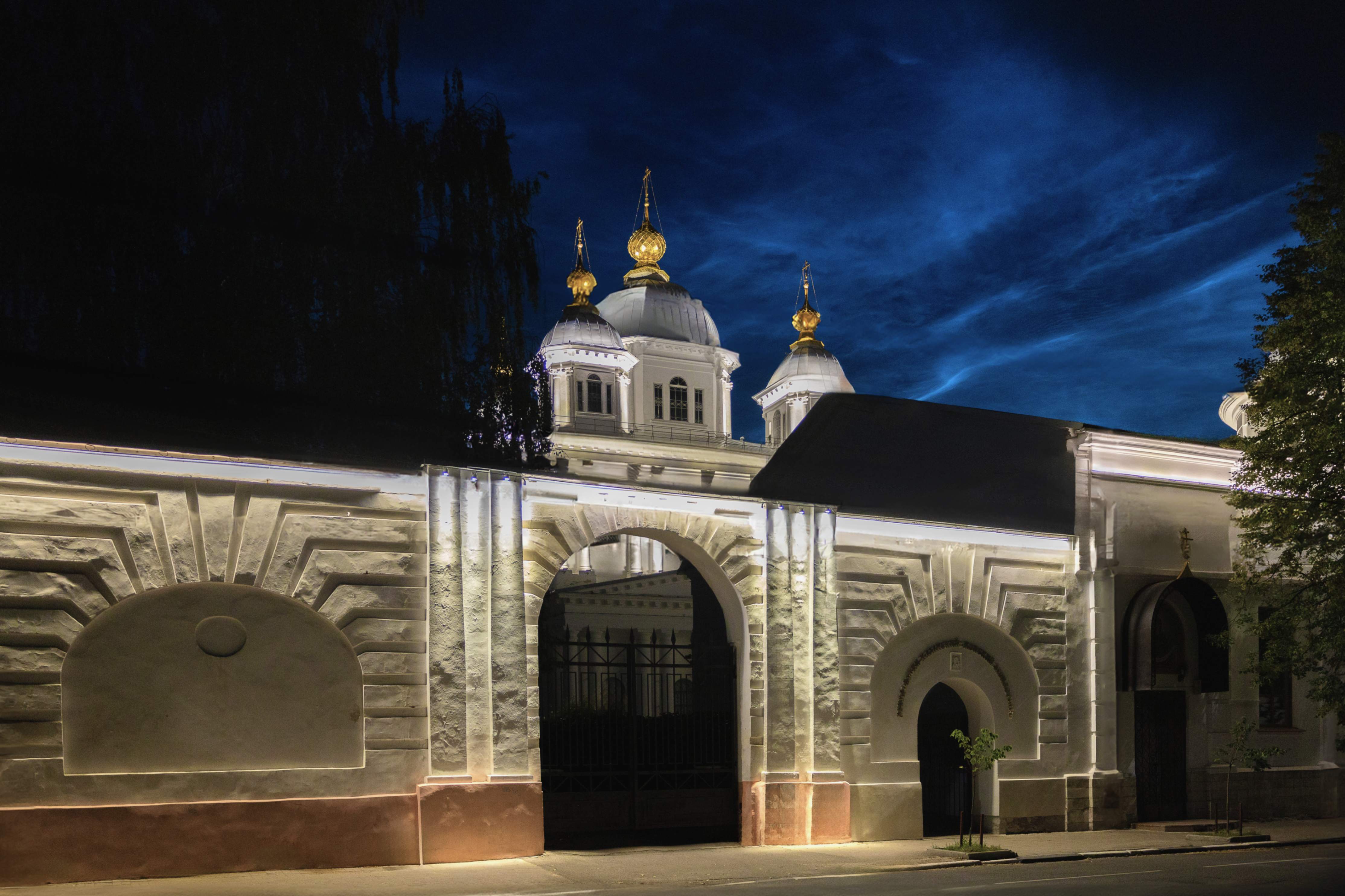 Казанский женский монастырь - проект наружного освещения