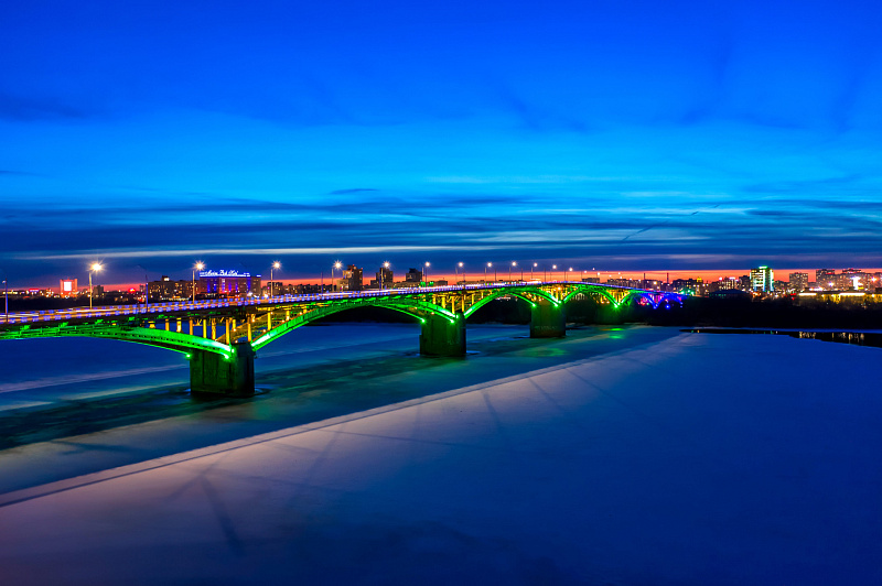Мост Александра Невского - проект наружного освещения